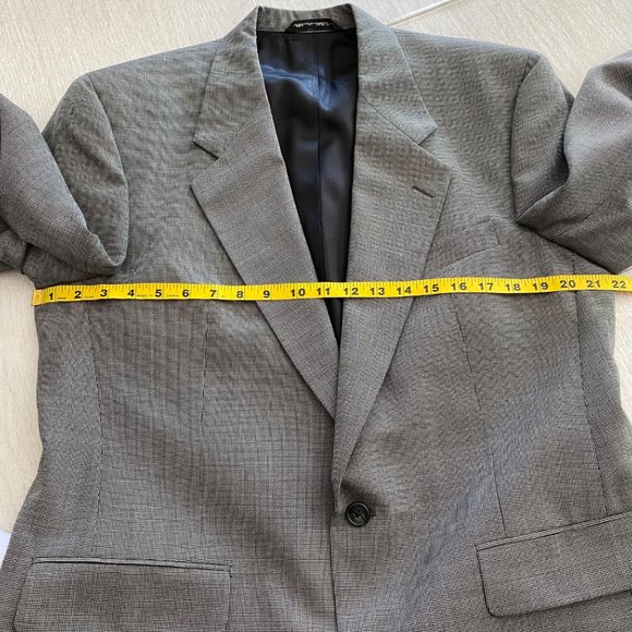 Christian Dior Vintage Monsieur Mens Blazer Size 40R * Black Gray - Picture 9 of 13